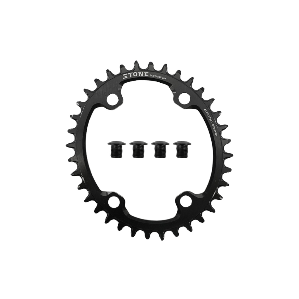 thumbnail image 2 of Stone BCD110 Narrow Wide Oval Chainring For Shimano GRX RX600 RX810 Gravel Bike 2 of 5