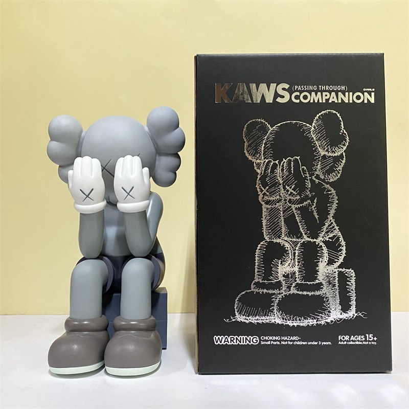 28cm KAWS Passing Through Companion Birthday Gift Pvc Figure
