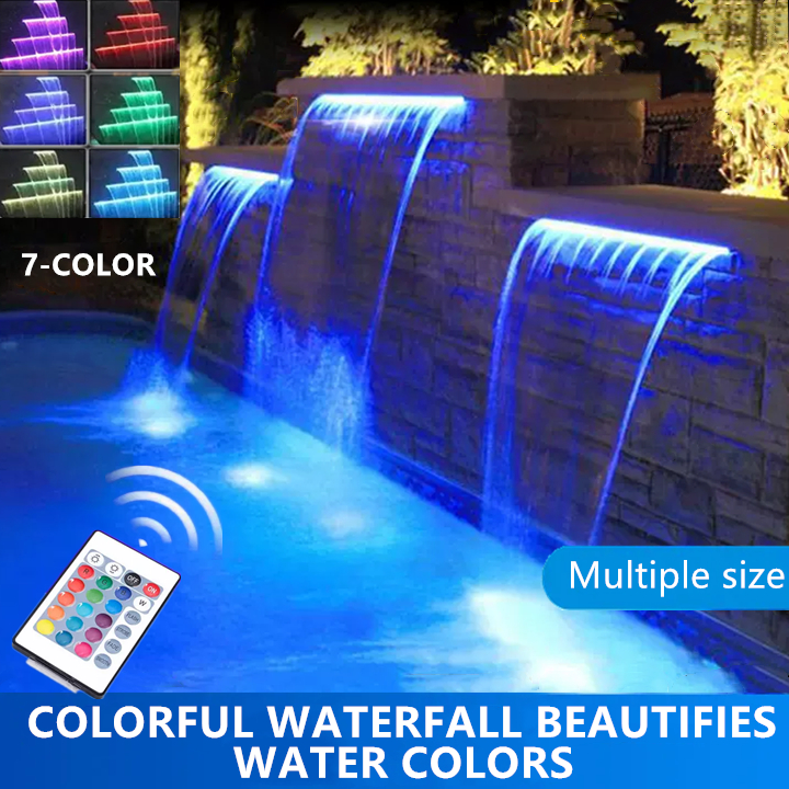 Pool Water Descent Spillway Waterfall Outlet Swimming pool garden decor ...