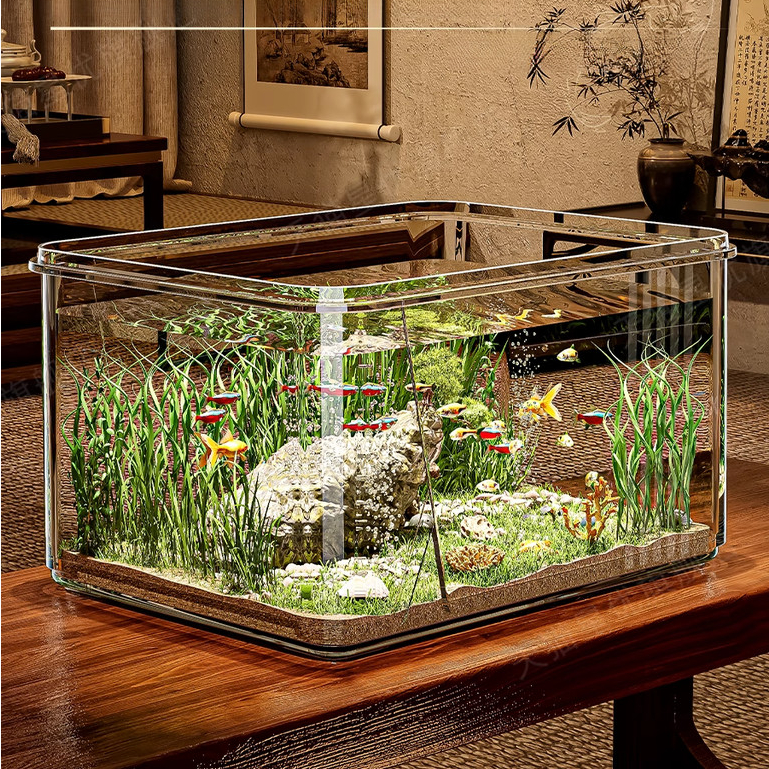Smart Small Fish Tank Goldfish Turtle Breeding Box Household Acrylic ...