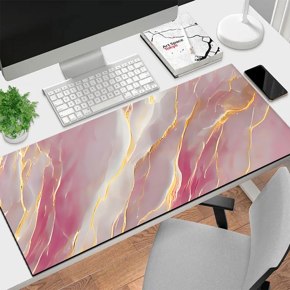 Marble Computer Mouse Pad Non-Slip Large Mouse Pad Gaming Table Pad Mat ...