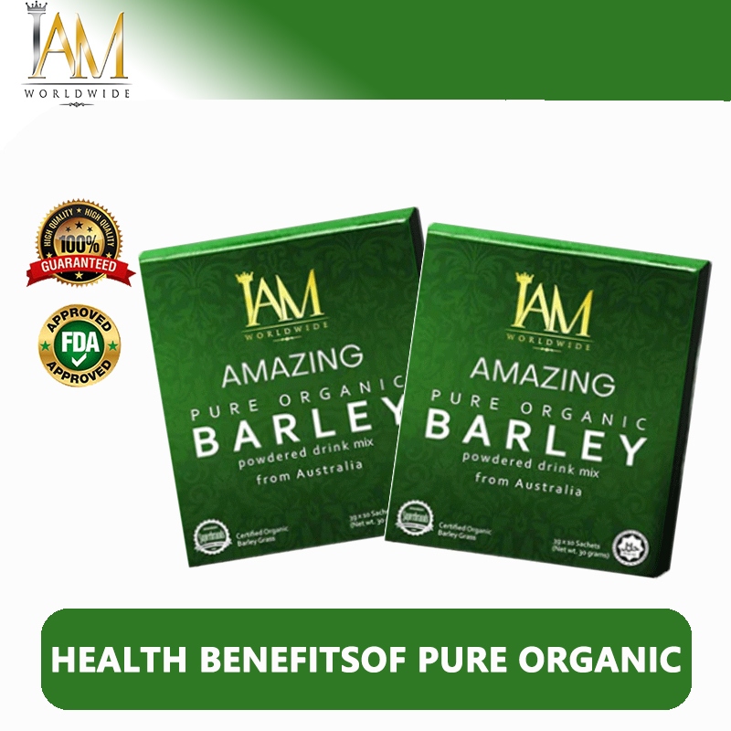 IAM Amazing Barley Pure Organic Barley Grass Powder Drinks Original ...