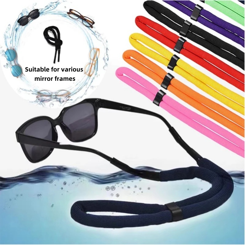 Unisex Water Sports Floating Sunglasses Chain Anti-Slip String Glasses ...