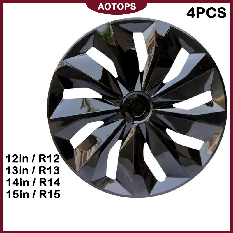 AOTOPS 4 Pcs Set Universal Wheel Hub Cover R12/R13/R14/R15/ Wheel ...