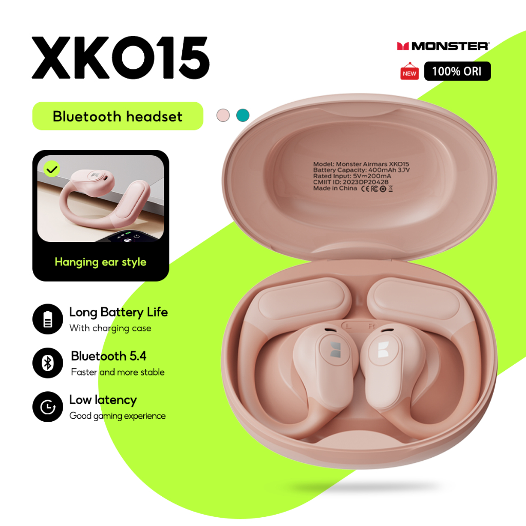 Monster XKO15 Bluetooth Earphone OWS HIFI Sound Quality HD Voice Call ...