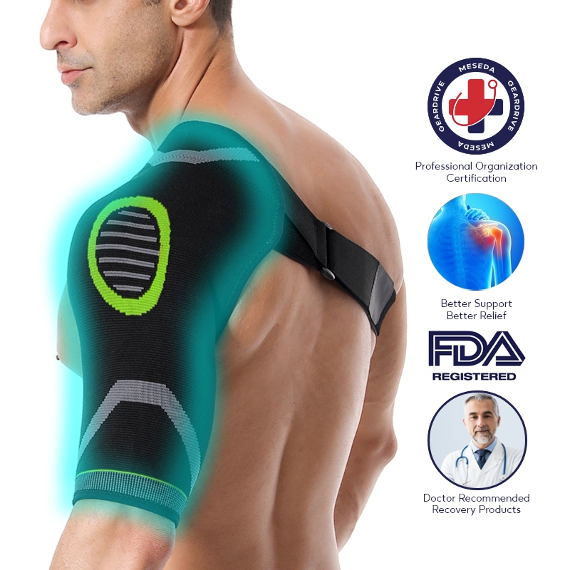 Shoulder support rotating cuffs, adjustable arm support compression ...