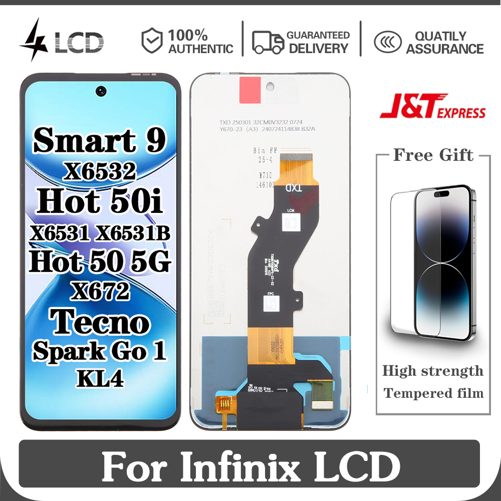 For Infinix Smart 9 X6532 Hot 50i X6531 X6531B Hot 50 5G X6720 Tecno ...