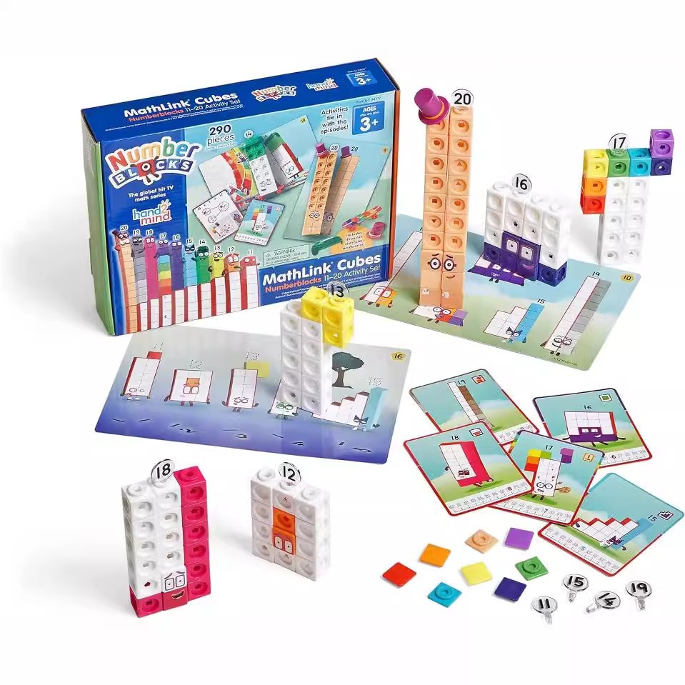 Mathlink Cubes Numberblocks 1-10 /11-20 Digital Building Blocks ...