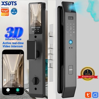 Tuya 3D Face Real-time Intercom Smart Door Lock Security Camera ...