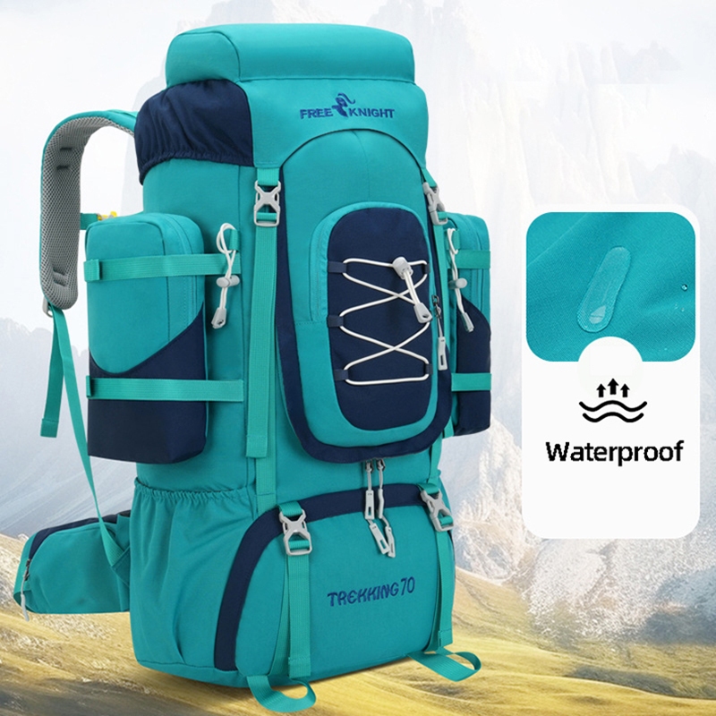 70L Climbing Backpack with Rain Cover Outdoor Travel Hiking Trekking ...