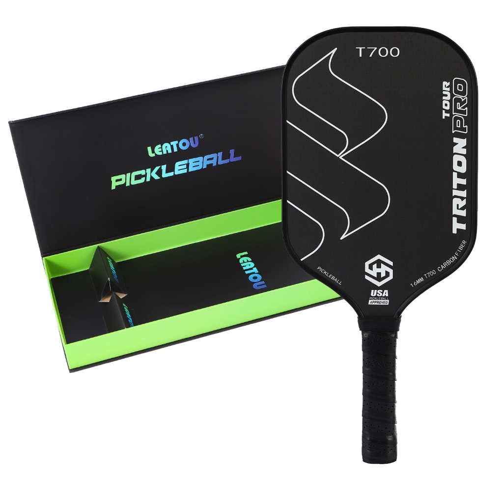 Pickleball Paddle T700 Raw Carbon Fiber Surface & 16mm STR-Core Power ...