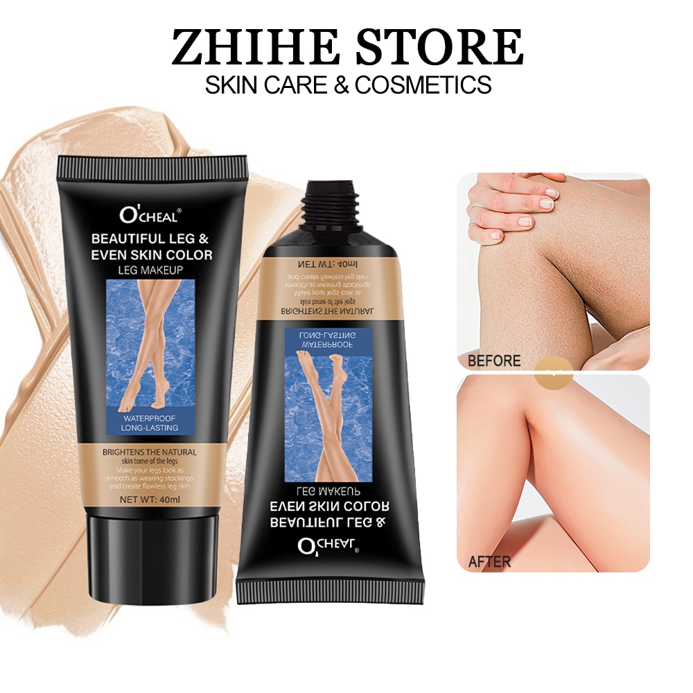 Leg Makeup Lotion Leg Foundation Waterproof for Scars Long Lasting Leg ...