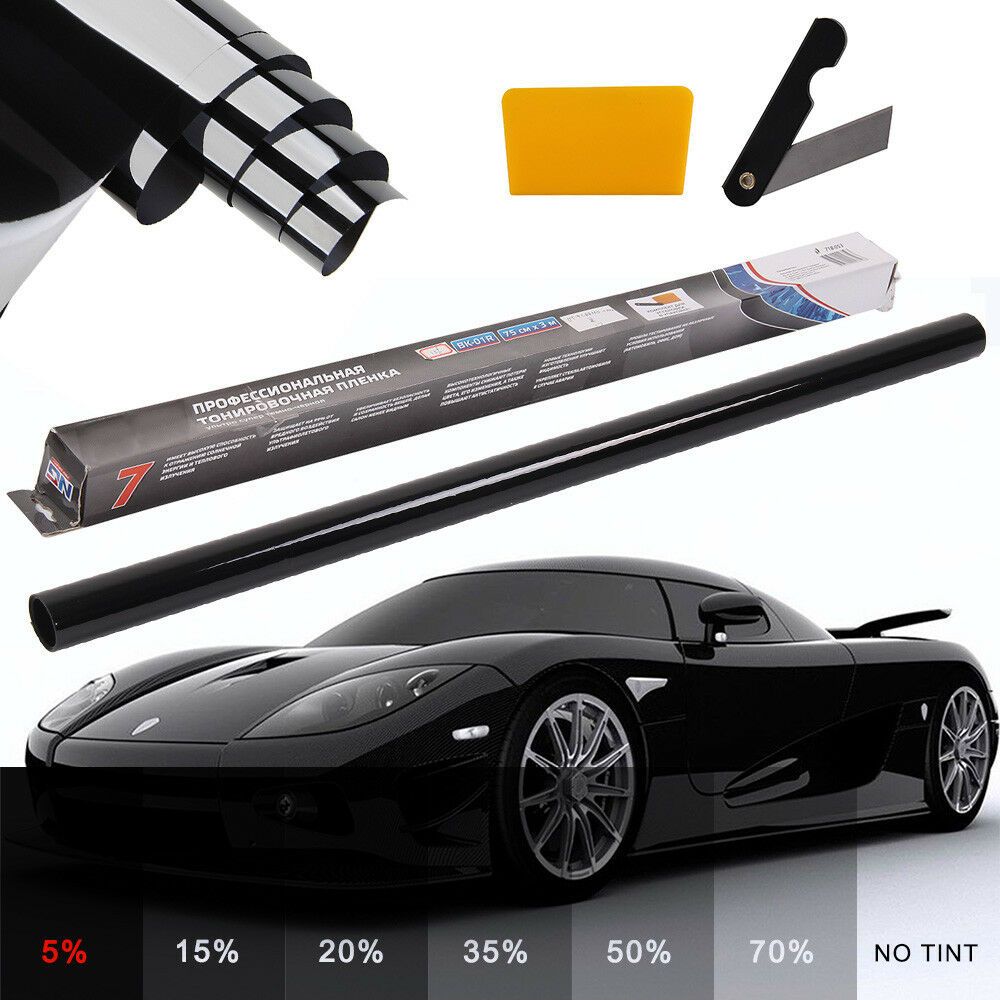 10meter Black Window Tint Film Glass Sticker Solar Sun Shade Film for ...