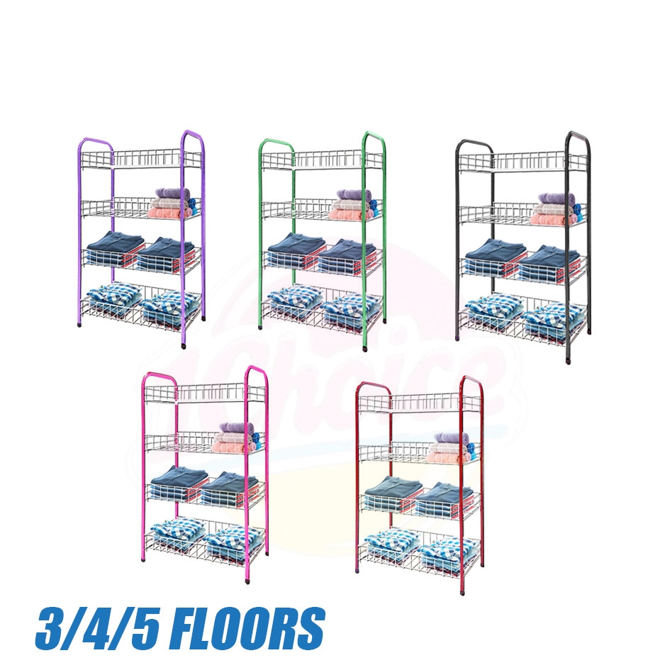 1CHOISE 3/4/5Layer Merchandiser Storage Rack Organizer Supermarket ...