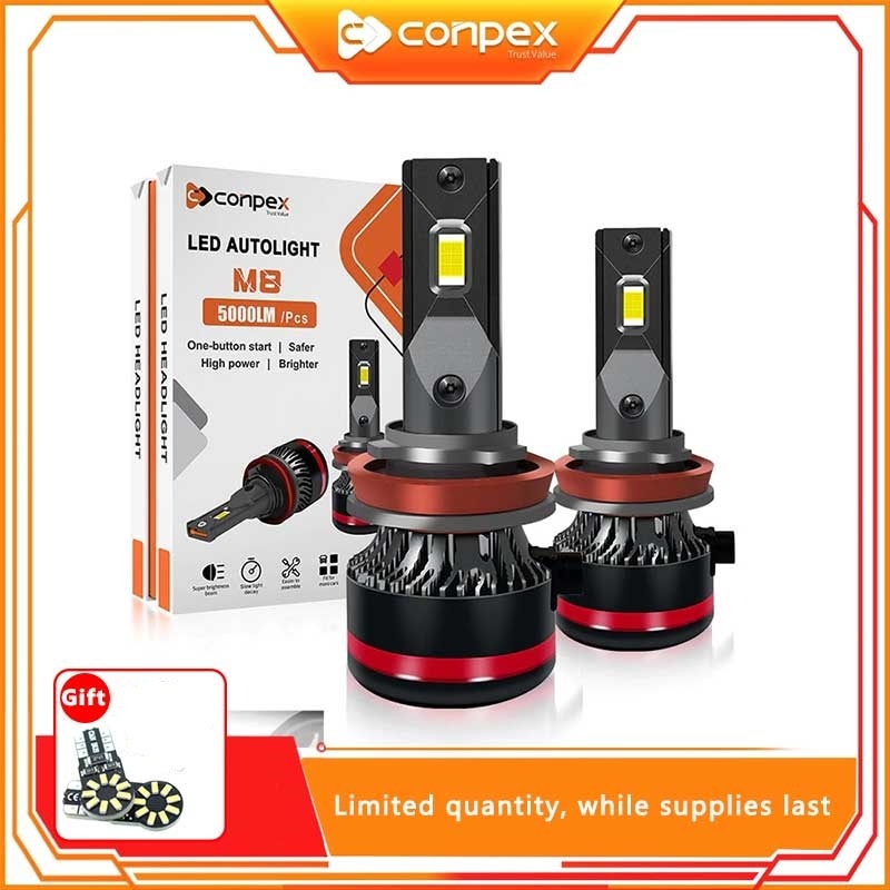 CONPEX M8 PRO 11000LM Led Car Headlightfor 9005/9006/9007/9012/H1/H3/H4 ...