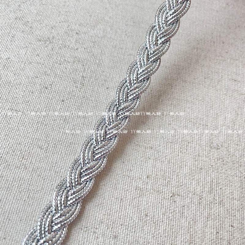 11mm Gold Silver Red Black White Rope Three-Strand Braided Lace Ribbon ...