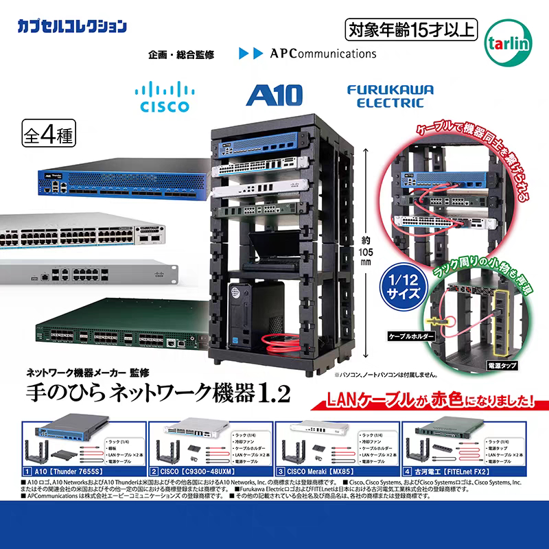 Epoch Capsule Toy Mini Network Equipment Server Miniature Scene Model ...