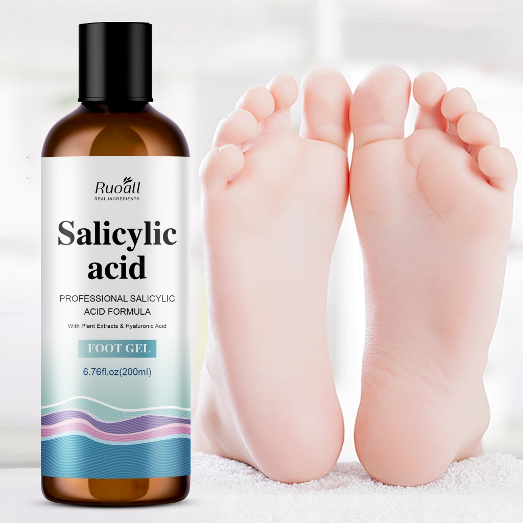 RUOALL A must-have foot care for lazy people! Salicylic acid foot gel ...