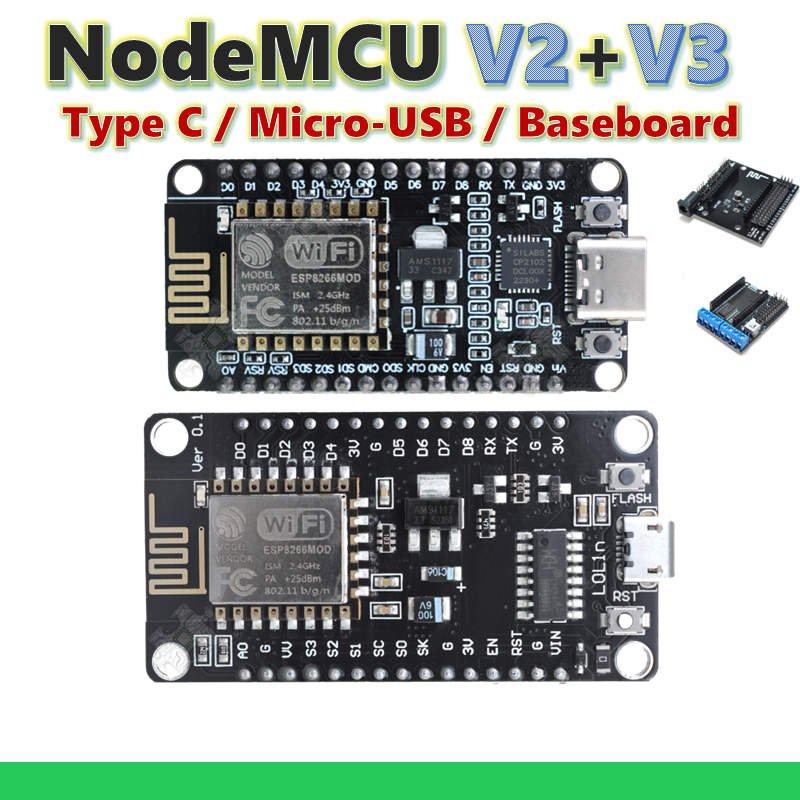 ENGLAB★ NodeMCU V2 V3, NodeMCU Devkit V1.0, Lolin NodeMCU V3, ESP8266 ...