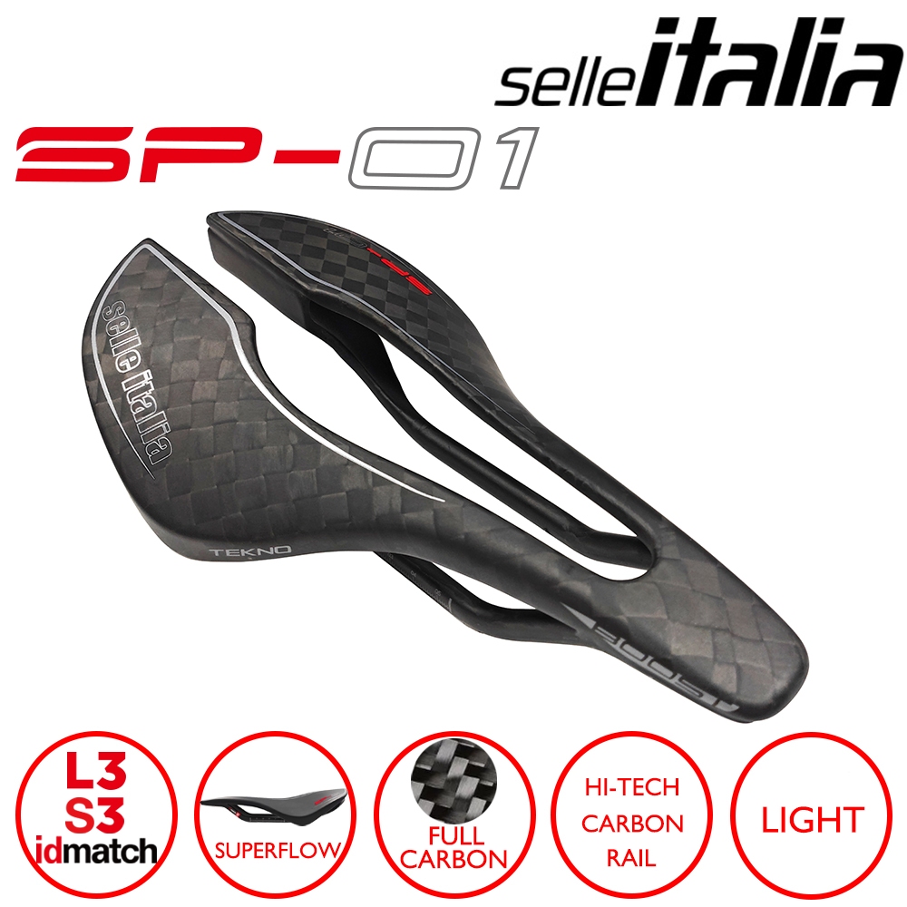 Selle Italia SP-01 BOOST Tekno Superflow Carbon Fiber Bicycle
