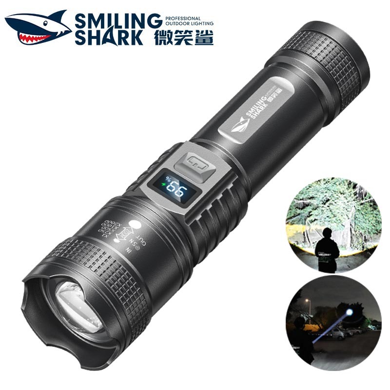 SEMOOR Flashlights Portable USB Rechargeable LED Flashlight Built-in BatteryTactical