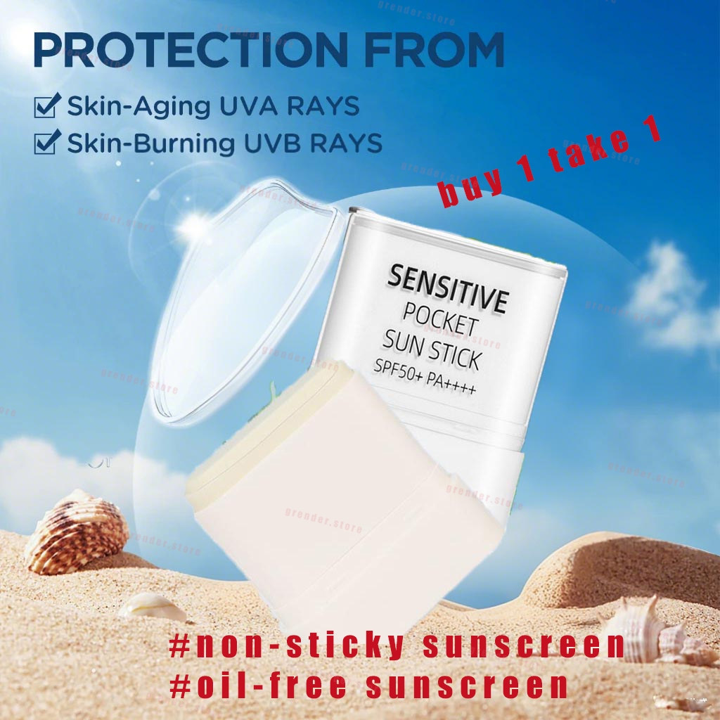 【Buy 1 take 1】ICE Sunscreen Stick SPF 50+++ Sun Stick Oil Control Sweat ...
