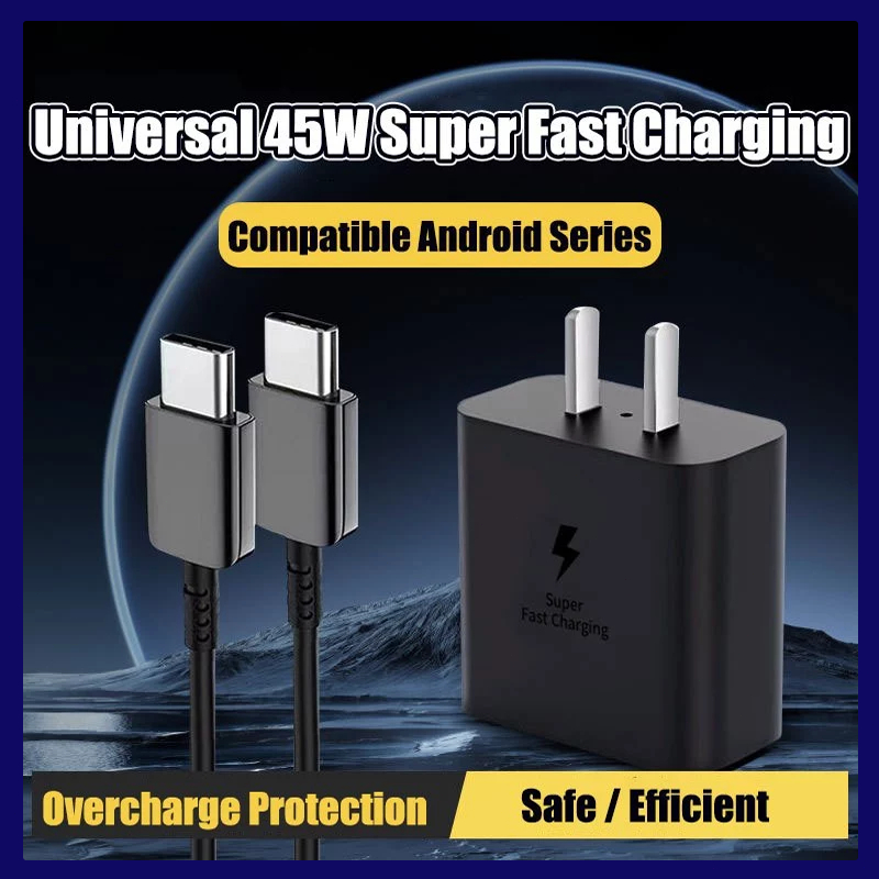 For Samsung 45W Super Fast Charger USB Type-C Power Adapter ...