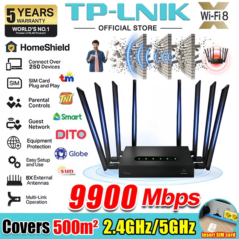 Speed reaches 1000Mbps SIM Router Wifi Router 6/8antennas Covers500m² ...