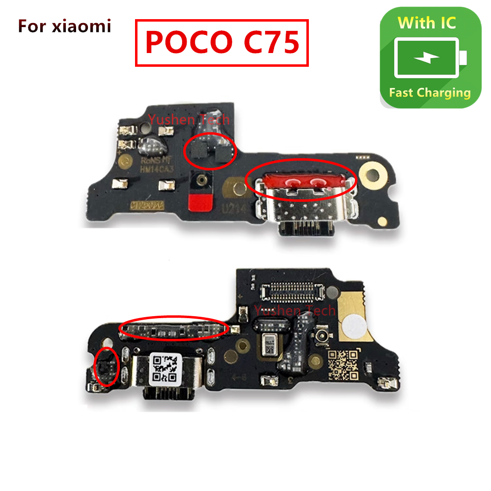 Connettore Di Ricarica USB Per Xiaomi Redmi 14C 4G E Poco C75 – Dock Flex Per Porta Di Ricarica E Trasferimento Dati