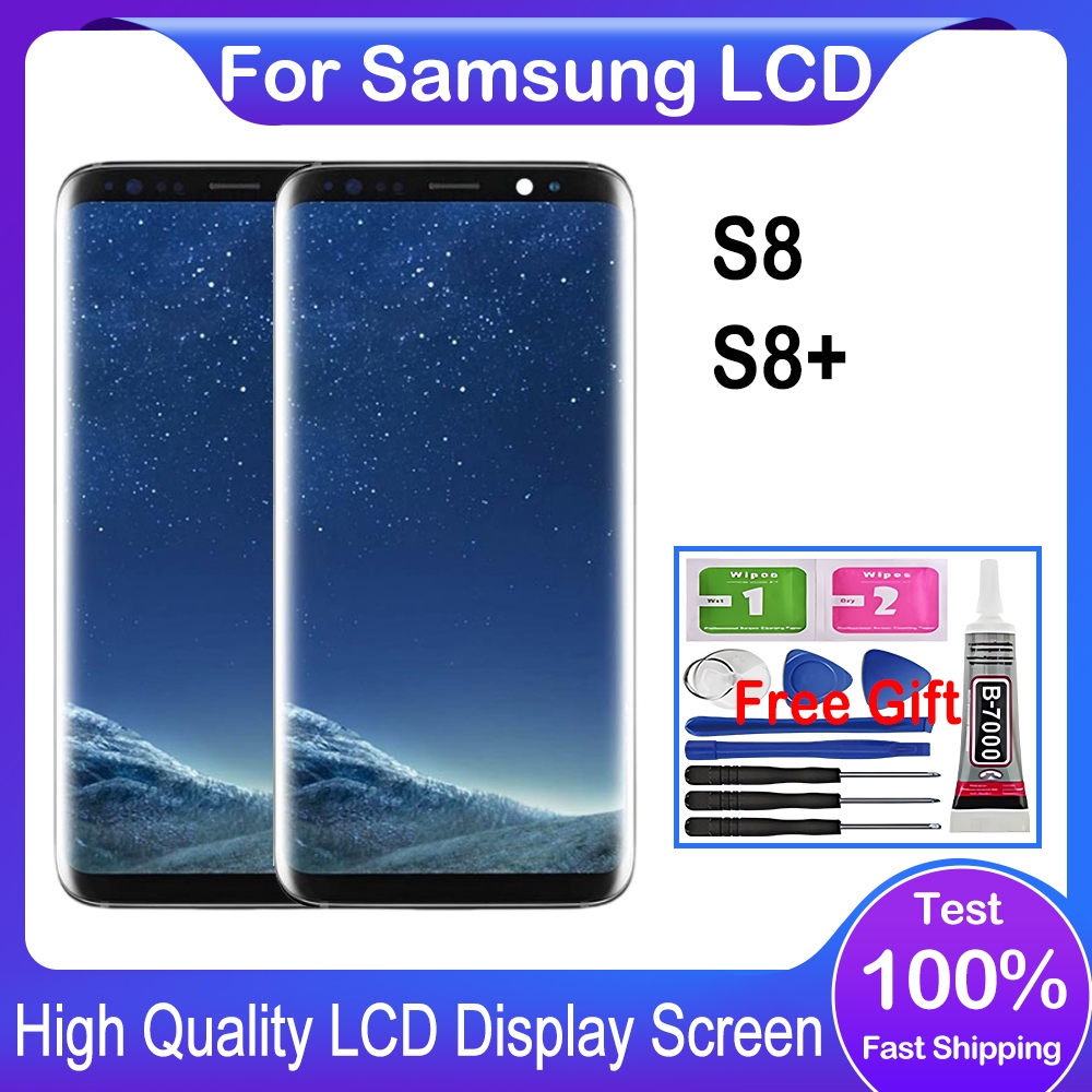 For AMOLED Samsung Galaxy S8 S8 Plus LCD Display Touch Screen With ...