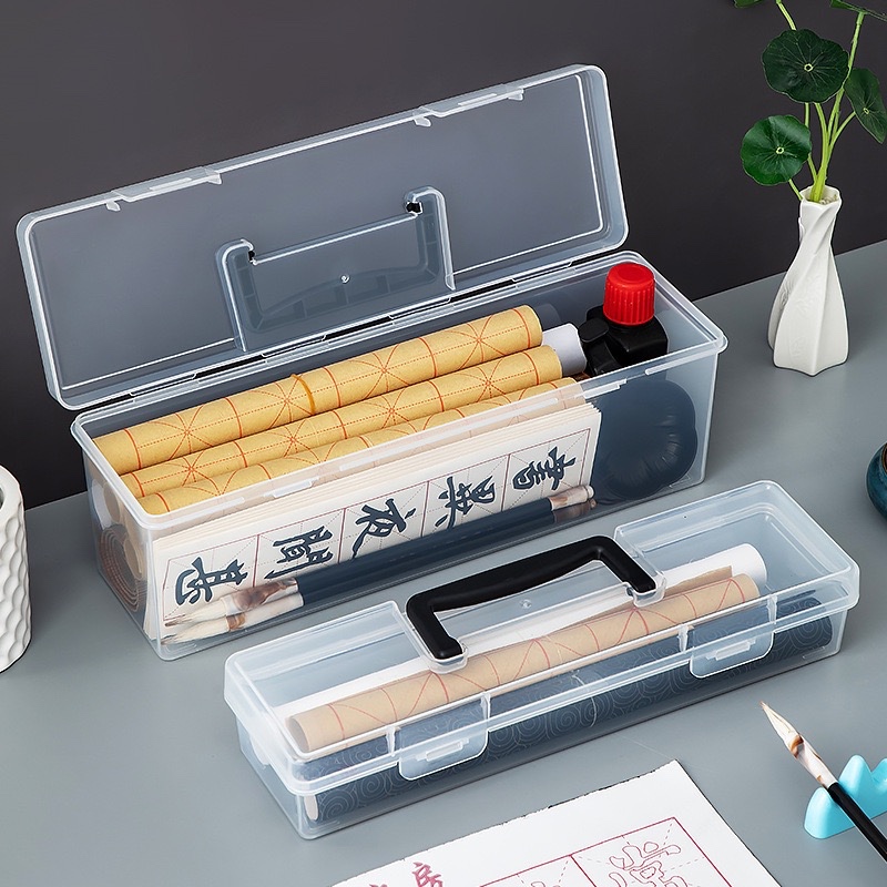 Portable Calligraphy Brush Tool Storage Box Elementary School Students ...