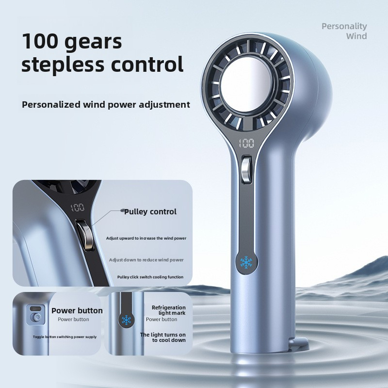 High-Speed Cooling Small Wind Cannon Powerful Handheld Mini Fan ...