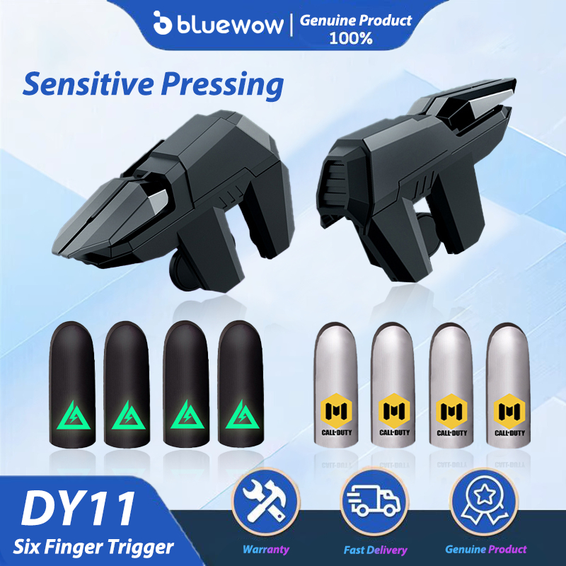 BlueWow 2025 NEW Six Fingers Mobile PUBG Game Trigger DY11 ABS+Alloy L1 ...