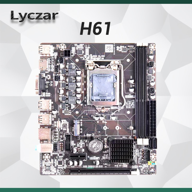 H61 B75 mATX Motherboard INTEL LGA 1155 2nd 3rd gen Lyczar Mainboard