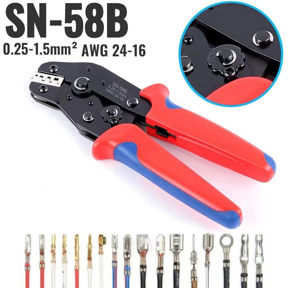 【COD】SN-58B SN-48B Crimping tool Crimping pliers Insulated bus bar male ...