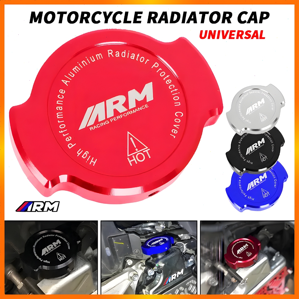 Radiator CAP Cover CNC LID RADIATOR ARM FULL CNC Universal Motorcycle ...