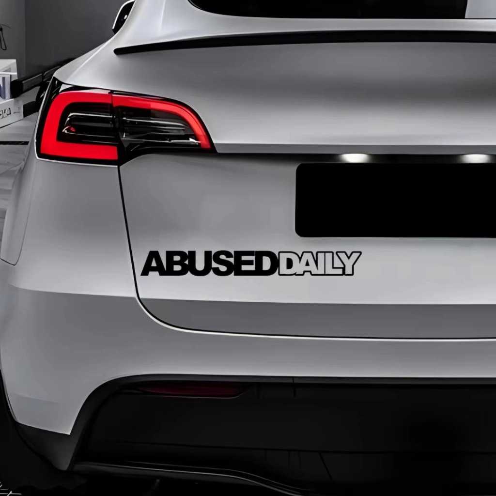 Personality Car Sticker Abused Daily Sticker JDM Slammed Stance Funny ...