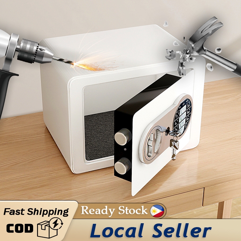 Metal Safe Box Money Safe Box Mini Safe Box Fire and Theft Prevention ...