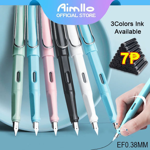 Simple Fountain Pen Replaceable Ink Calligraphy Practice Pen Stationery ...