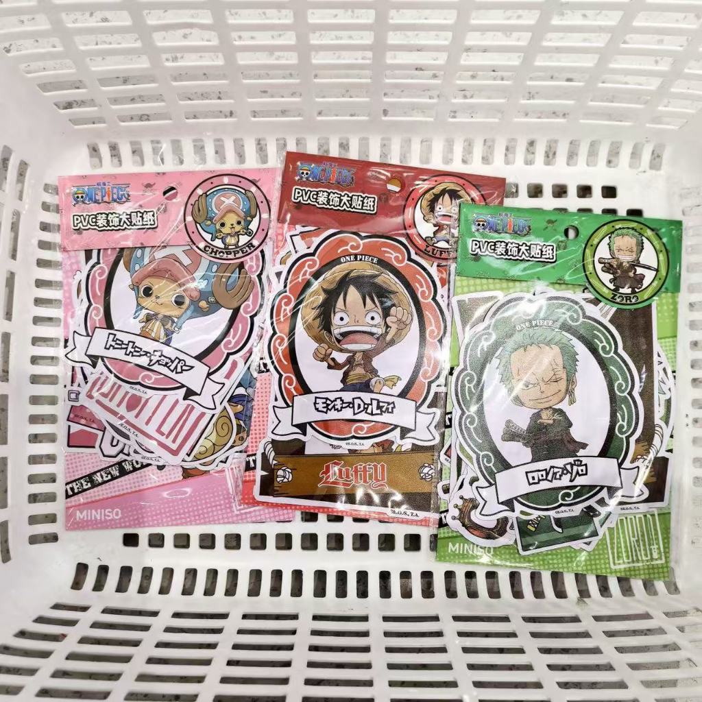Miniso & One piece PVC sticker | Shopee Philippines