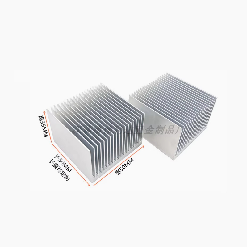 [Radiator] Radiator Aluminum Block Radiator Block Silver Length 50/100 ...