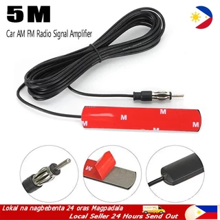 Vision Universal Carbon Fiber Antenna RED Aluminum Stubby 4.7 Inch