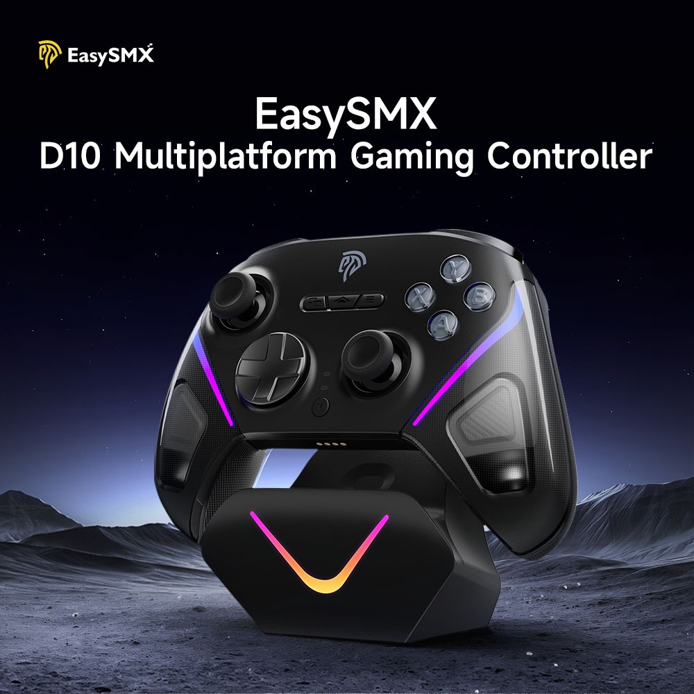 EasySMX D10 Wireless Gaming Controller For PC With Bluetooth Gamepad ...