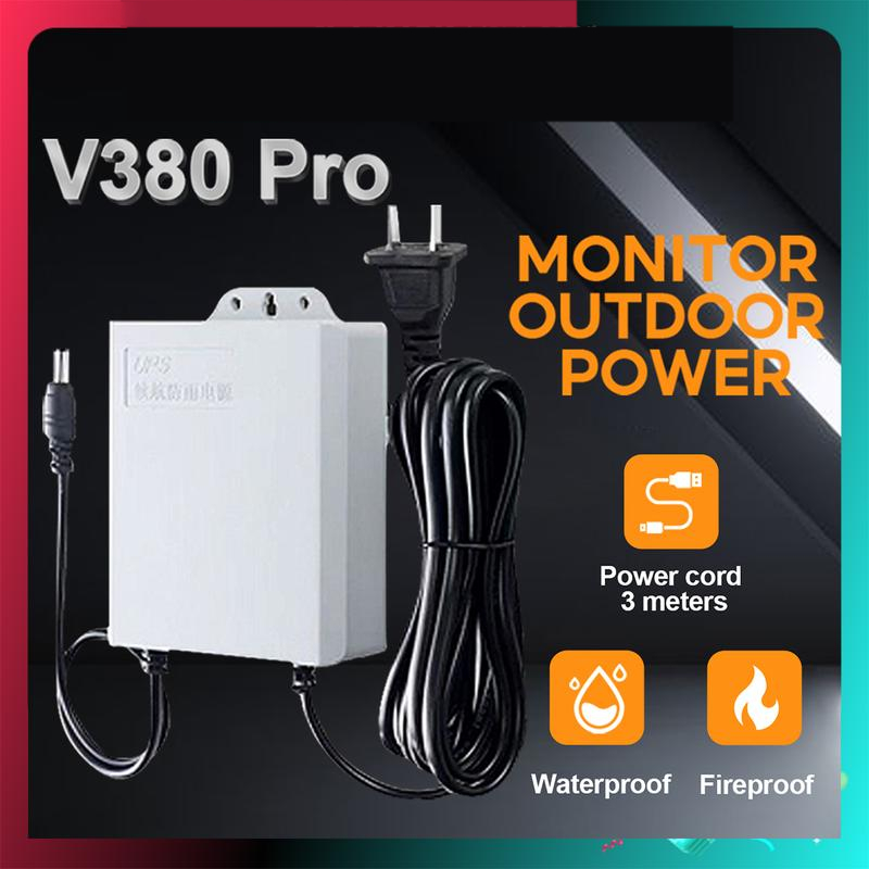 V380 Pro 12v 1.5a Mini Ups Battery Backup Monitor Power For Wifi Router ...