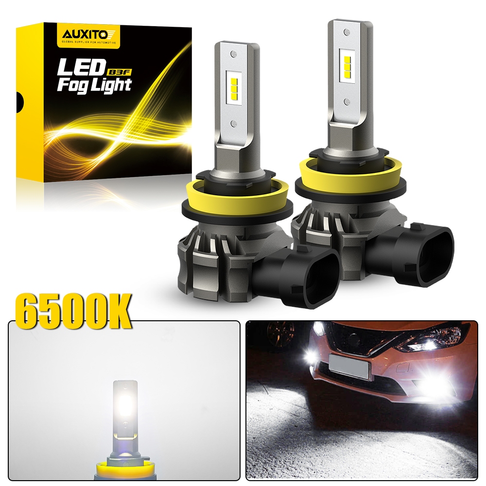 AUXITO 2PCS 48W 6000LM H8/9/11/16JP LED Fog Lamps H10 880 5202 Daytime ...