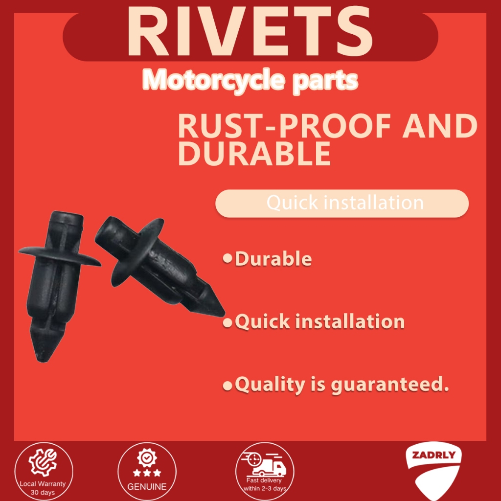 6mm Push In Rivets Fastener Pin for Aerox/NMAX/Ninja/Adv150/PCX ...