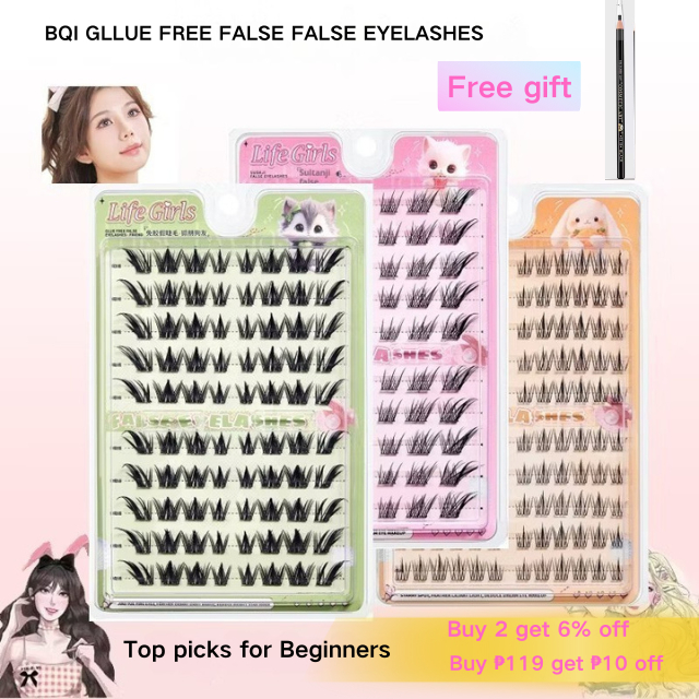 【No Need Glue】 36-120 Cluster Self-Adhesive New Upgraded Softer Lashes ...