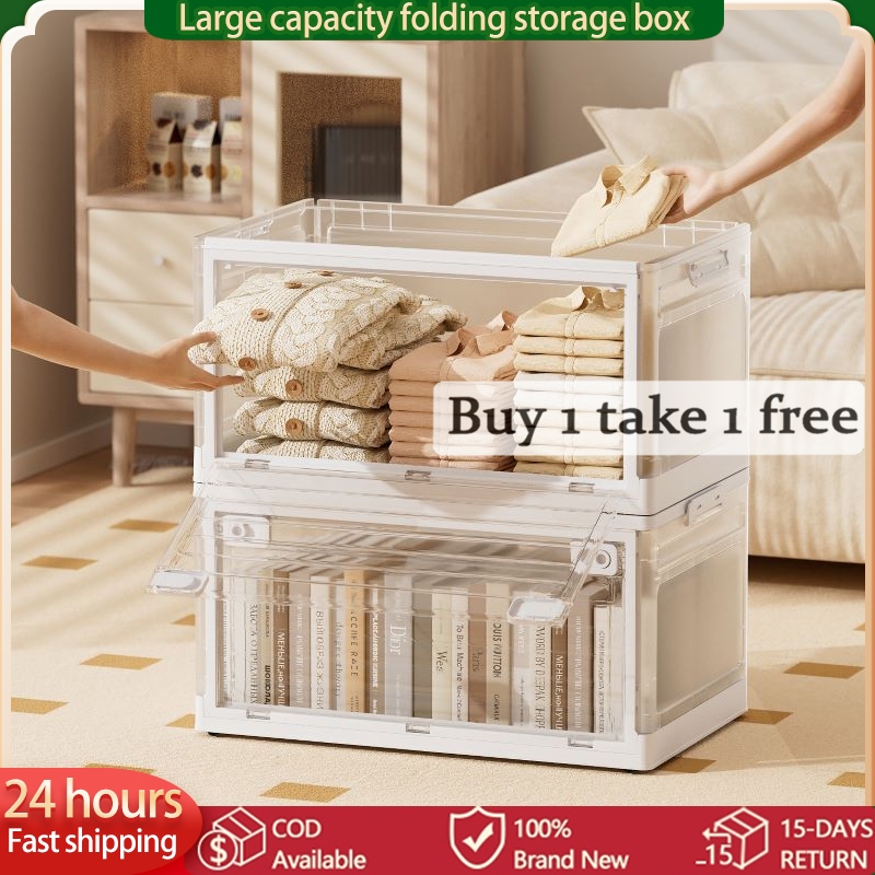 BUY 1 TAKE 1 】 Storage Box Double door Cabinet Non installation ...