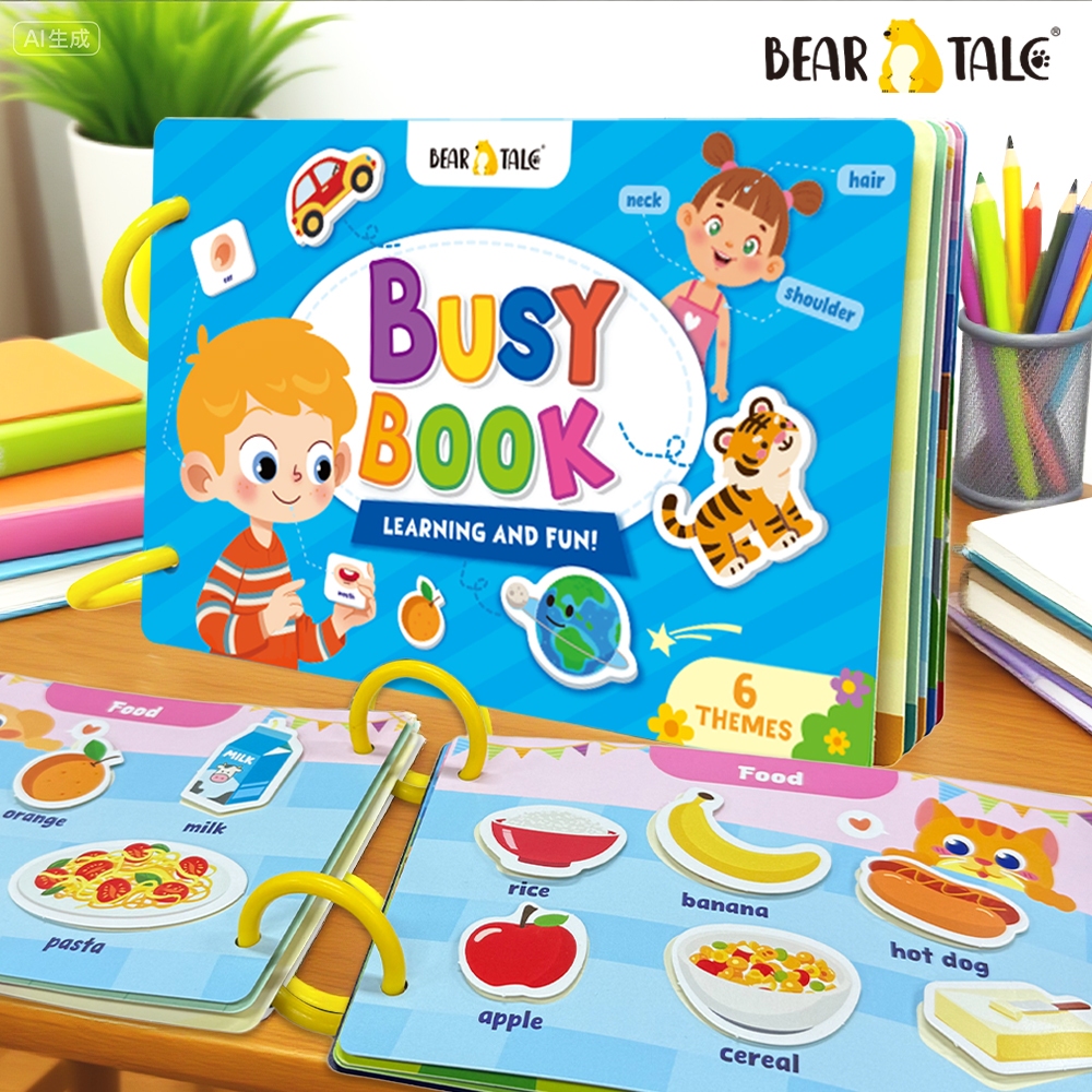 Bear Tale Quiet Books for Kids Preschool Education Interactive Learning ...