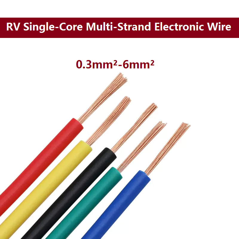 RV Pure Copper Electronic Wire Single Core Multi Strand Copper Core ...